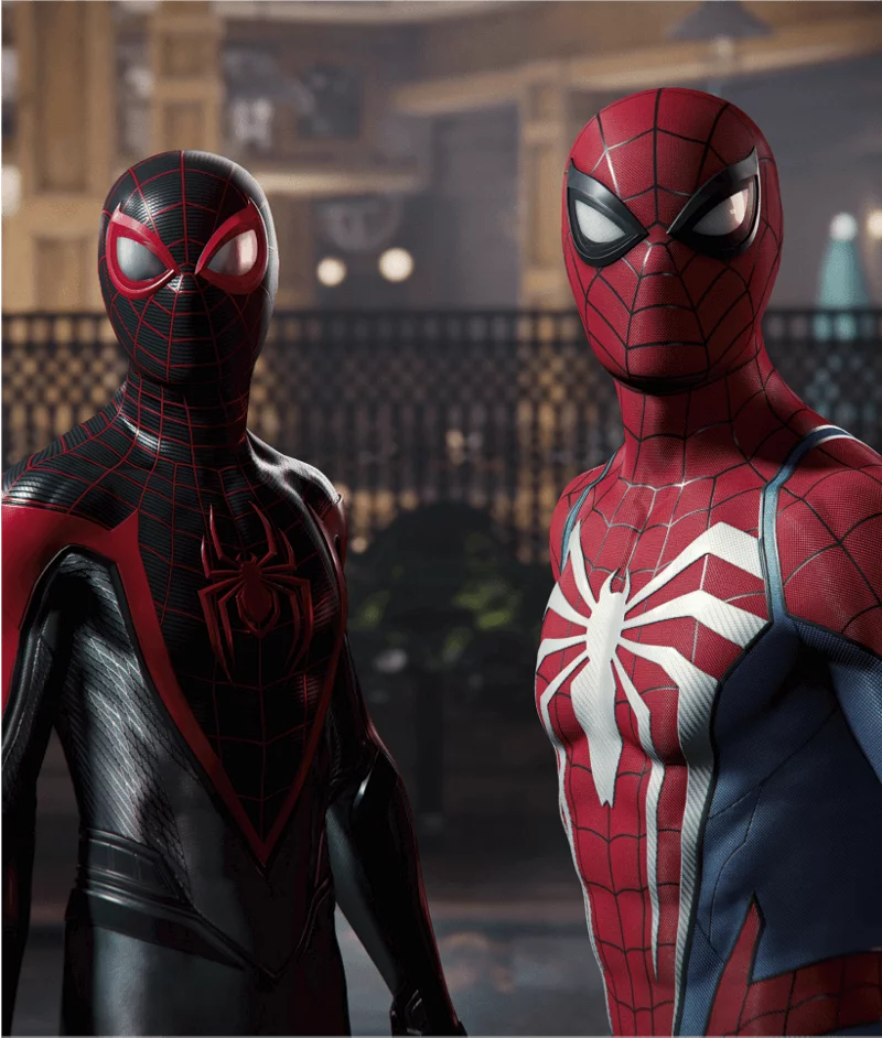 Spider-men in the carousel